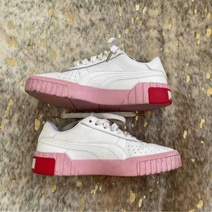 *RARE Puma women’s Cali white/pink 6.5